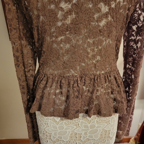 Arizona Jean Co lace cardigan top. - Picture 3 of 6